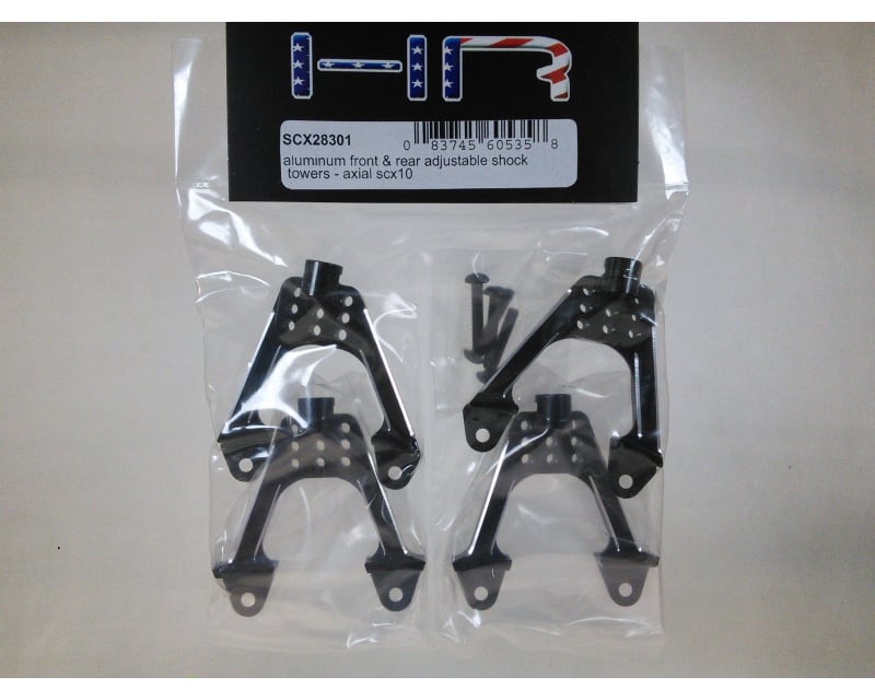 Tap to zoom Aluminum Front & Rear Adjustable Shock Towers - Axial Scx10