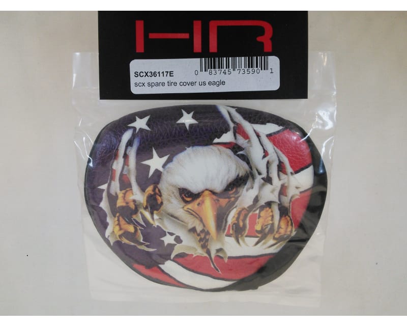 Tap to zoom 1:10 Scale American Eagle Spare Tire Cover - Scx10 (toy)