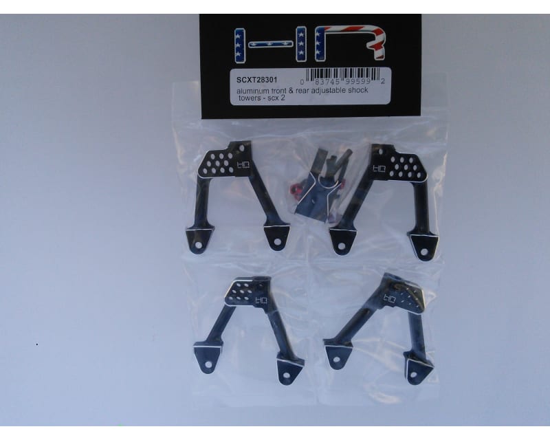 Aluminum Front & Rear Adjustable Shock Towers - Scx 2