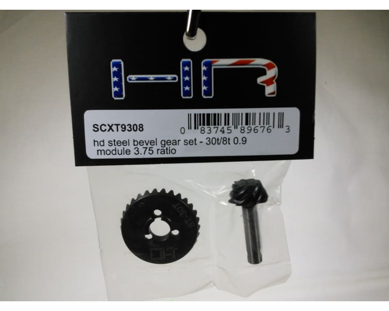 HD Steel Bevel Gear Set - 30t/8t 0.9 Module 3.75 Ratio