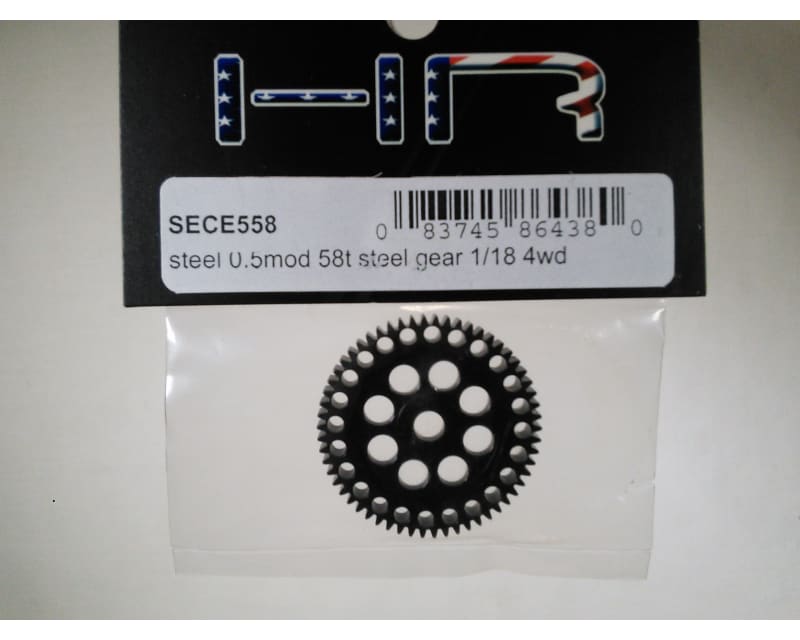Steel 0.5mod 58t Steel Gear 1/18 4wd