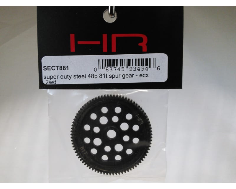 Tap to zoom Super Duty Steel 48p 81t Spur Gear - ECX 2WD