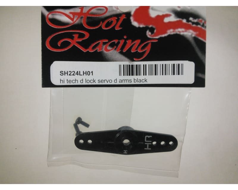 HI Tech D Lock servo D arms Black