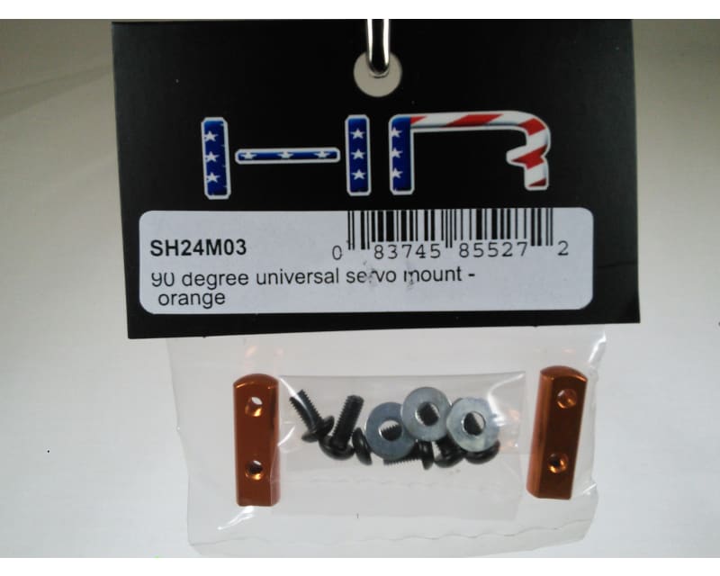 Tap to zoom 90 Degree Universal Servo Mount - Orange
