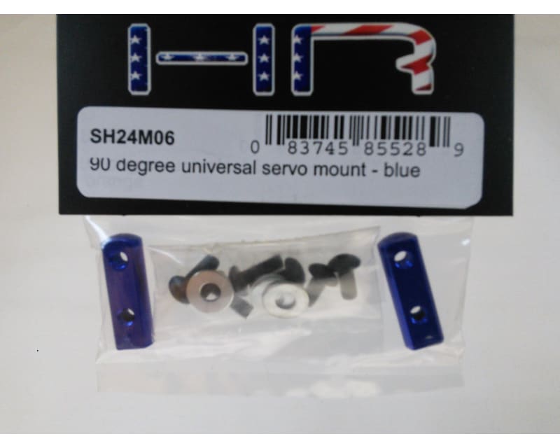 90 Degree Universal Servo Mount - Blue