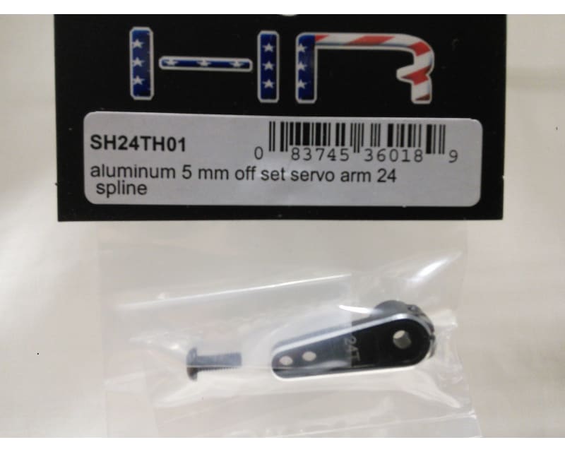 Aluminum 5 mm Off set servo arm 24 Spline