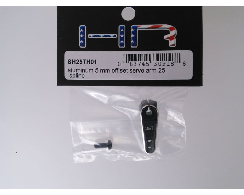 Aluminum 5 mm Off set servo arm 25 Spline