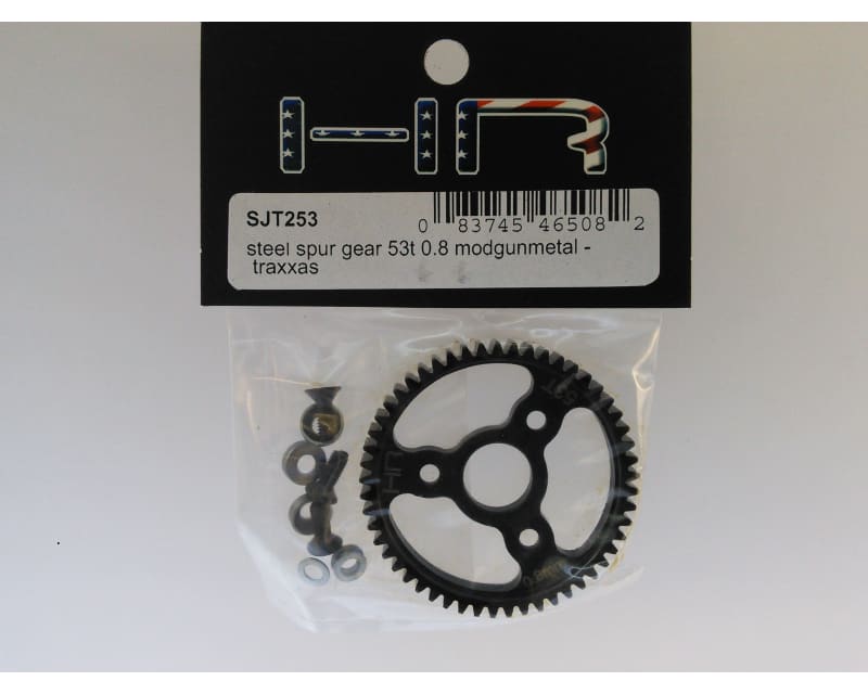 Steel Spur Gear (53t 0.8 Mod)(Gunmetal) - TRA