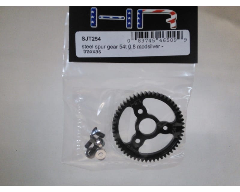 Tap to zoom Steel Spur Gear (54t 0.8 Mod)(Silver) - TRA