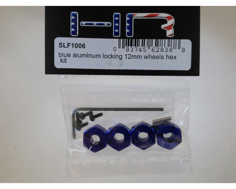Blue Aluminum 12mm Wheel Hex TRA 4x4