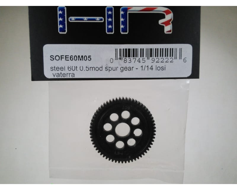 Tap to zoom Steel 60t 0.5mod Spur Gear - 1/14 1/18 Losi Vaterra