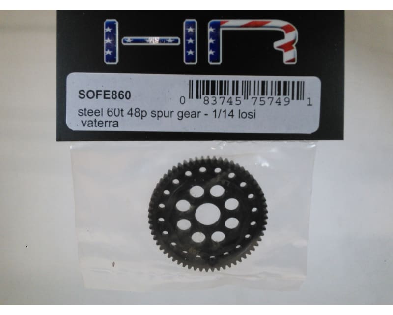 Tap to zoom Steel 60T 48P Spur Gear - 1/14 Losi Vaterra