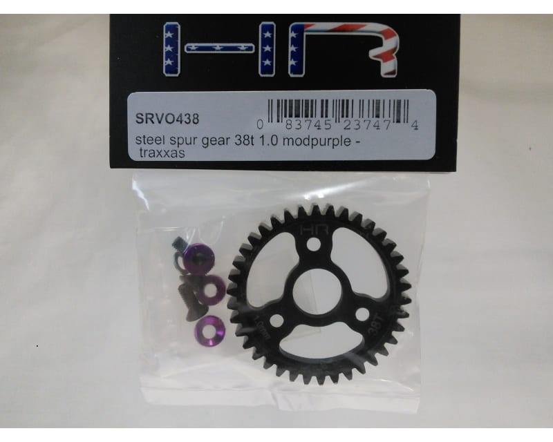 Steel Spur Gear (38T 1.0 Mod)(Purple) - TRA