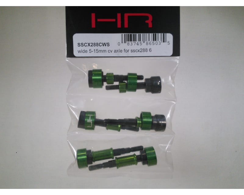 Wide Axles for SSCX288 CV Axle +5mm +10mm +15mm (3pr)