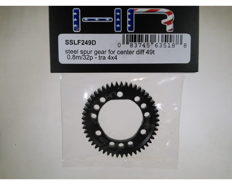 Steel Spur Gear for Center Diff (49T 0.8M/32P) - Tra 4x4