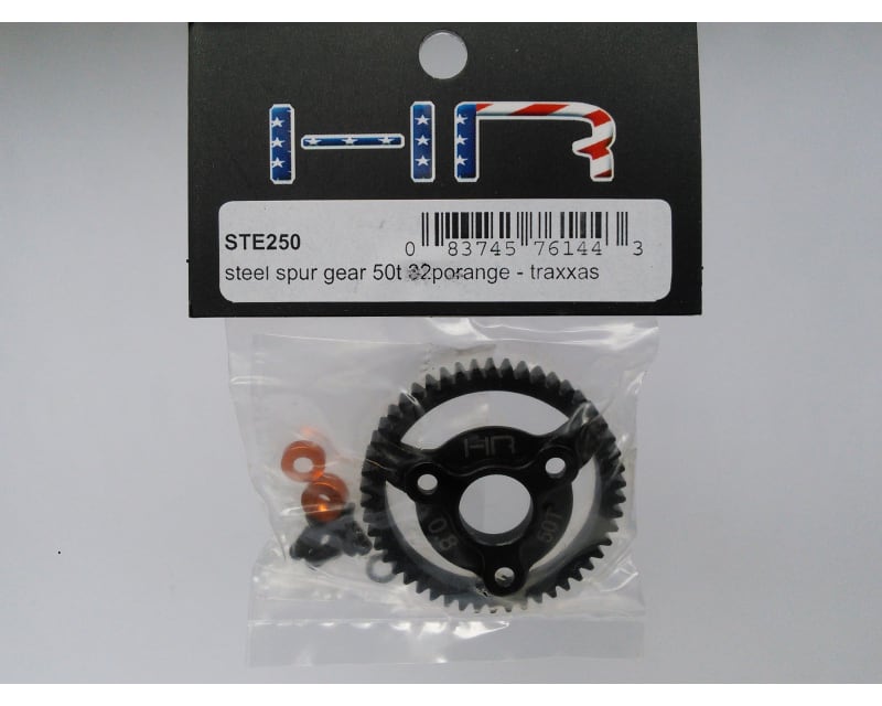 Steel Spur Gear (50t 32p)(Orange) - TRA