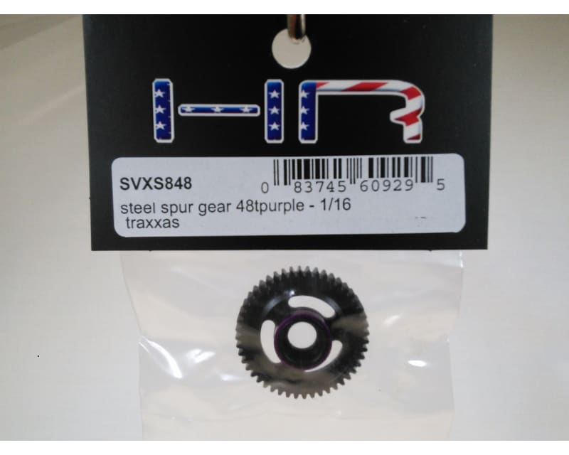 Steel Spur Gear (48t)(Purple) - 1/16 TRA