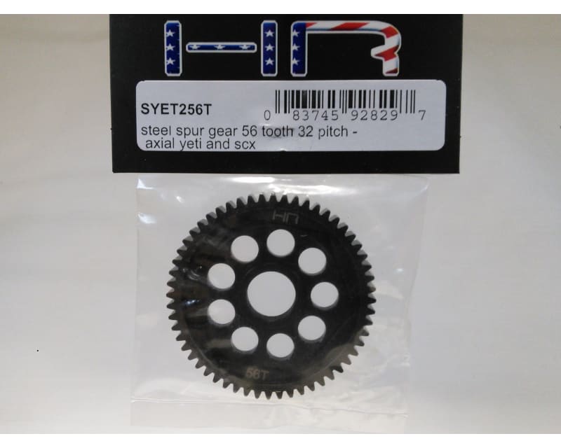 Steel Spur Gear 56 Tooth 32 Pitch - Axial Yeti and Scx