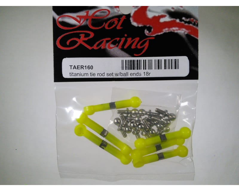 Tap to zoom Titanium tie rod set w/ball ends 18R