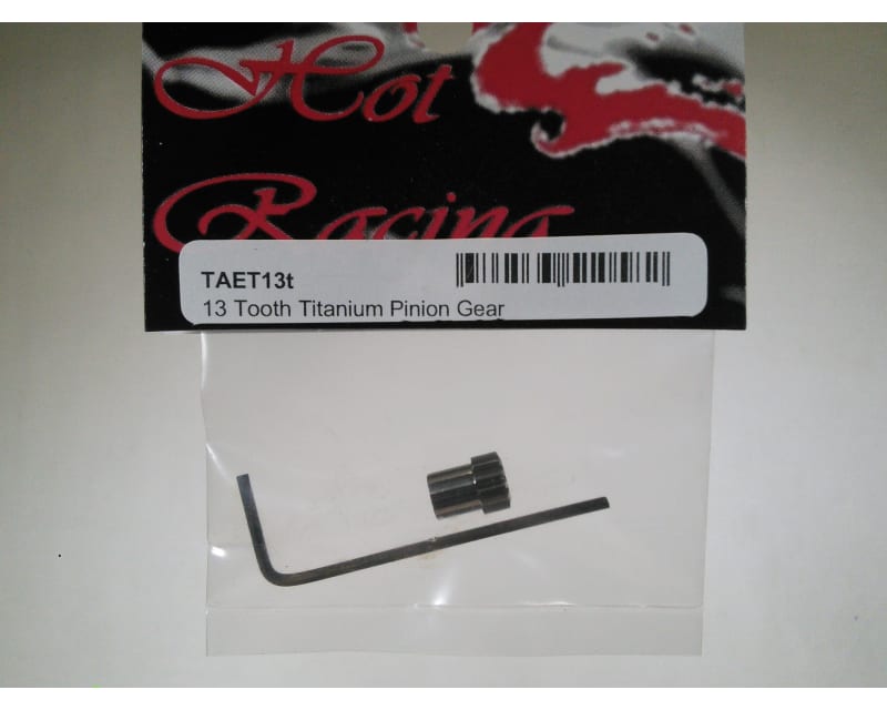 Tap to zoom discontinued 13T 0.5 Mod Titanium Pinion Gear - Mini-T RC18T