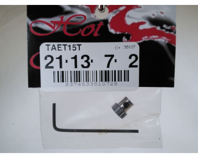Tap to zoom discontinued 15T 0.5 Mod Titanium Pinion Gear - Mini-T RC18T