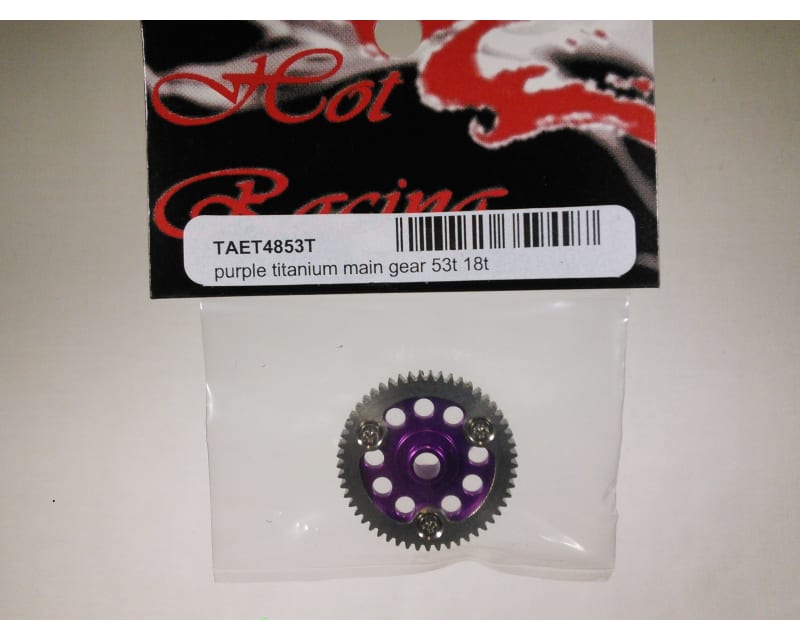 Tap to zoom discontinued 53t Mod .5 Titanium Spur Gear Associated RC18t RC18