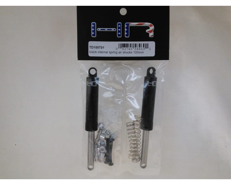 Black Internal Spring Air Shocks 100mm