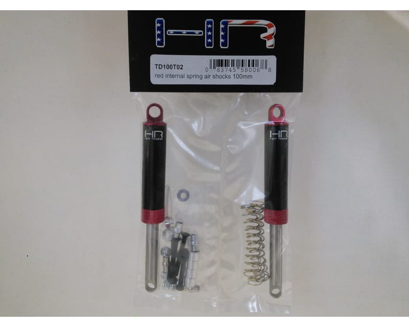 Red Internal Spring Air Shocks 100mm
