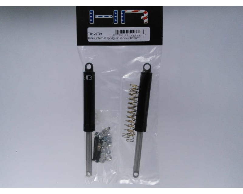 Black Internal Spring Air Shocks 120mm