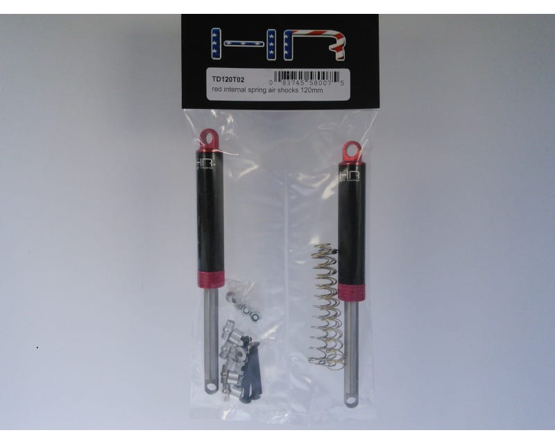 Red Internal Spring Air Shocks 120mm