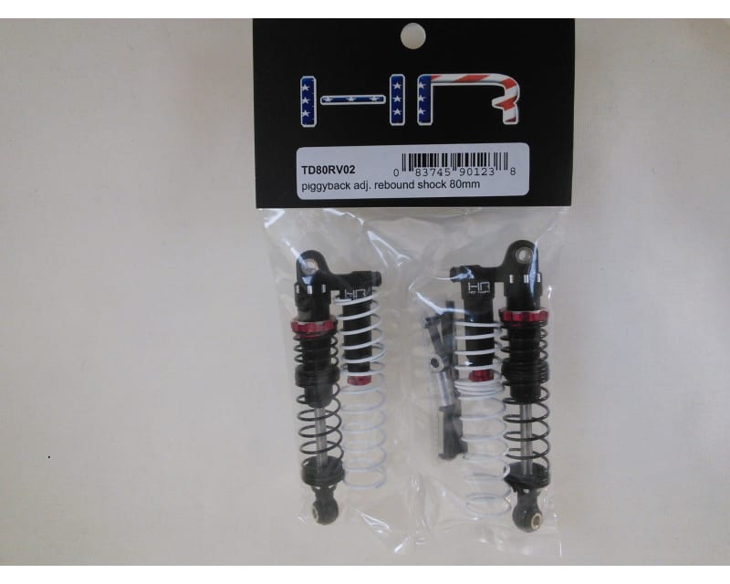 80mm Aluminum Piggyback Shocks Adjustable