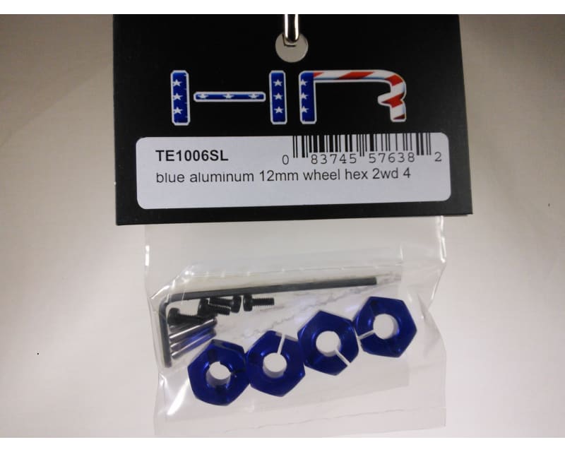 Blue Aluminum 12mm Wheel Hex TRA 2WD