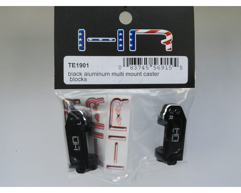 Black Aluminum Multi Mount Caster Blocks