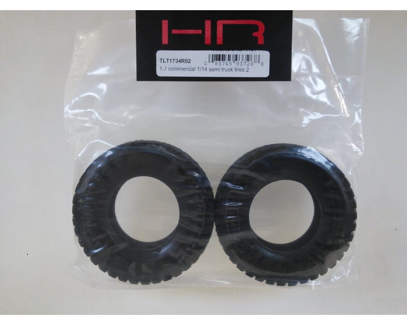 discontinued 1.7 Commercial 1/14 Semi Truck Tires (2)