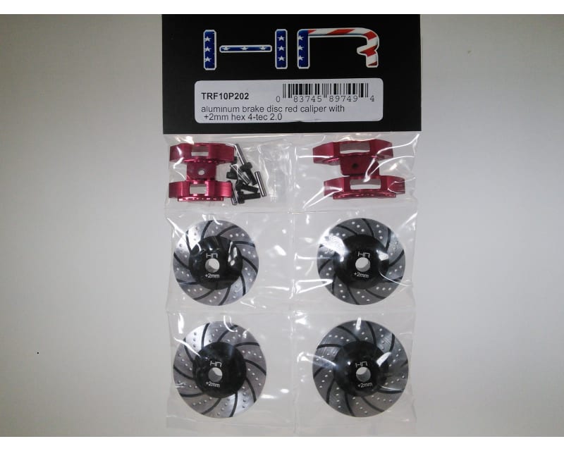 Brake Disc Red Caliper +2mm Hex 4-Tec 2.0 3.0