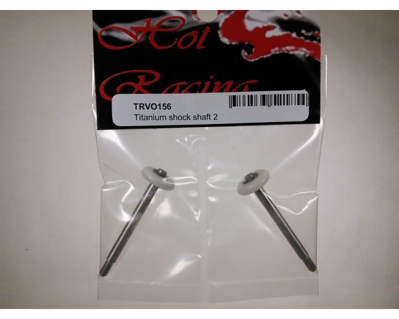 Titanium 1:10 GTR Shock Shafts with 2-Hole Teflon Pistons (2)