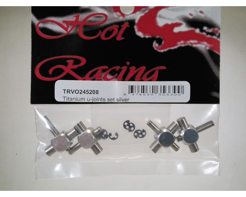 Titanium u-joint set silver