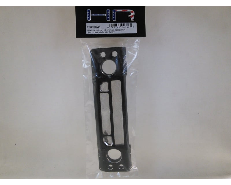 Black Anodized Aluminum Grille: TRX4 Defender Body