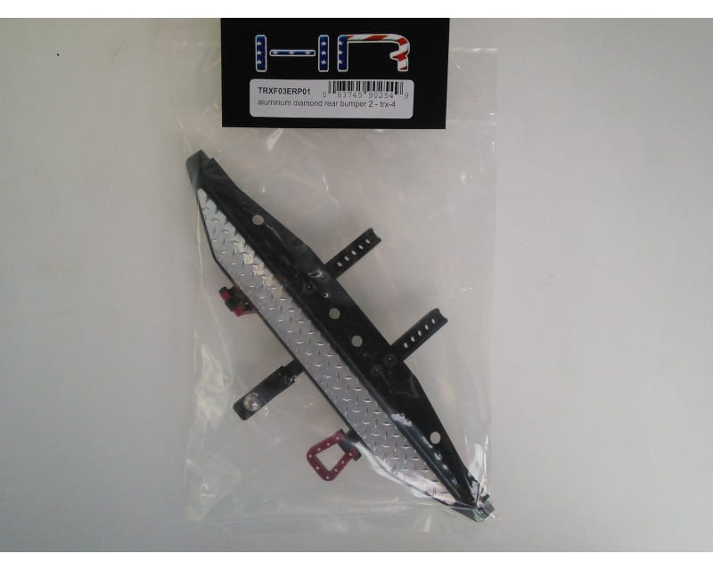 Tap to zoom Aluminum Diamond Rear Bumper (2) - TRX-4