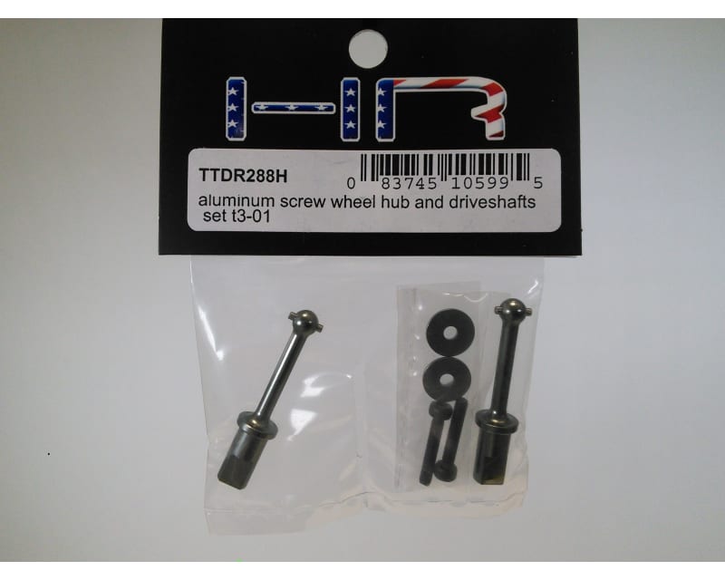 discontinued Aluminum screw Wheel hub and Driveshafts Set T3-01