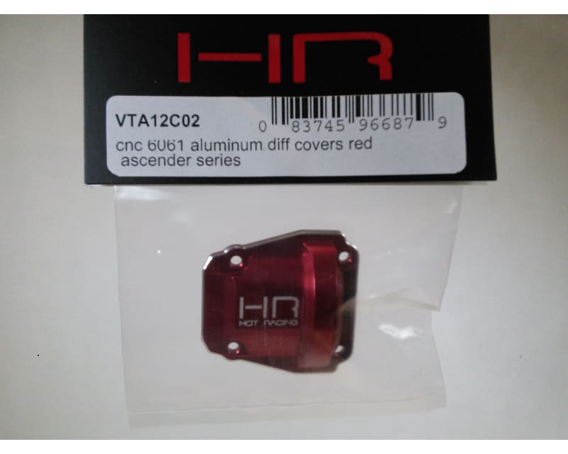 CNC 6061 Aluminum Diff Covers Red Ascender Series