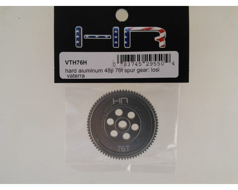Hard Aluminum 48p 76t Spur Gear: Losi Vaterra