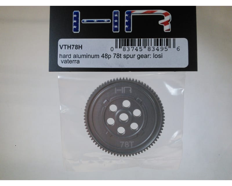 Tap to zoom Hard Aluminum 48p 78t Spur Gear: Losi Vaterra