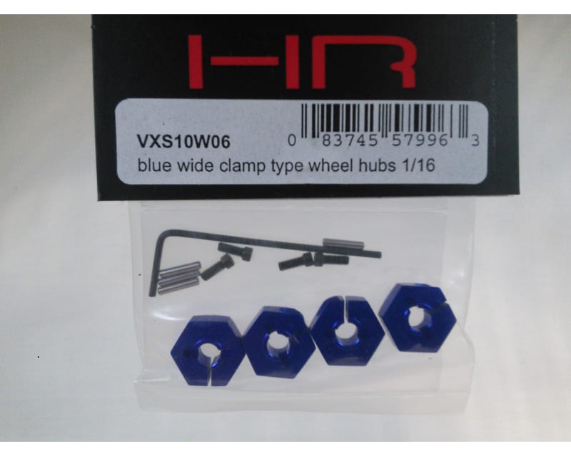 Tap to zoom Blue Wide Clamp Type Wheel Hubs 1/16