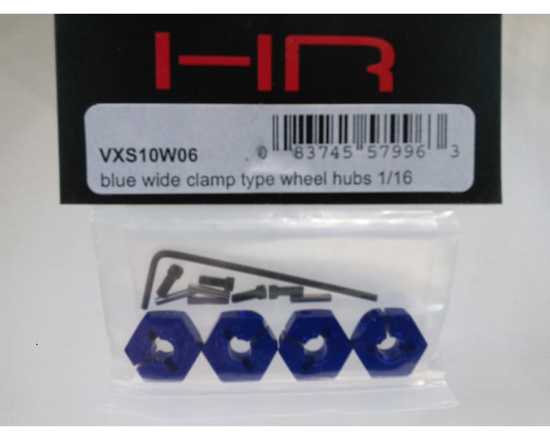 Blue Wide Clamp Type Wheel Hubs 1/16