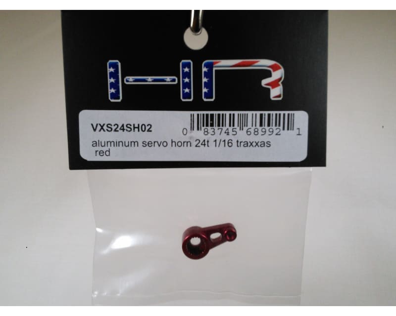 Tap to zoom Aluminum Servo Horn 24t 1/16 TRA (Red)