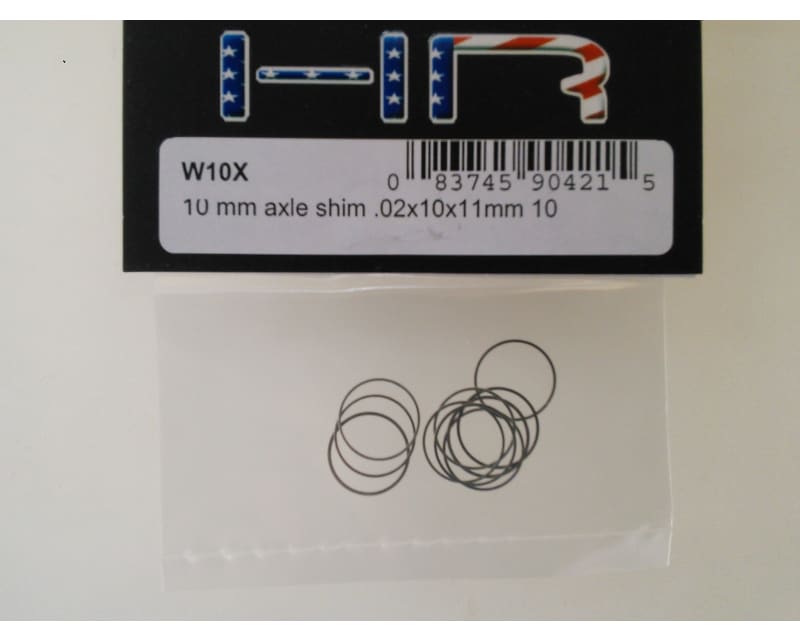 10 mm axle shim .02x10x11mm 10