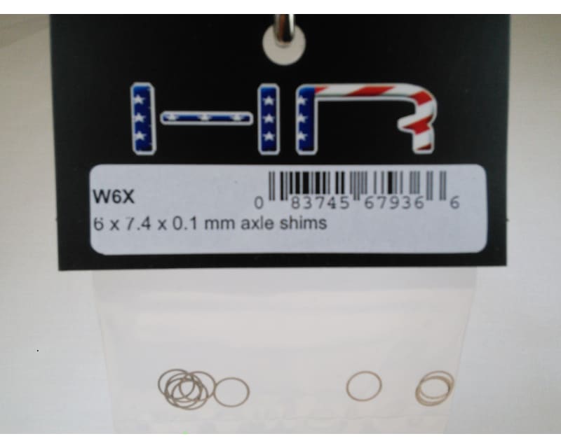 6x7x0.1mm Steel Shims (10)