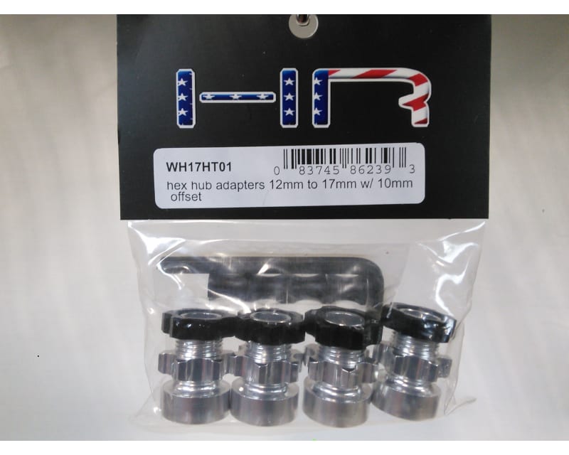 Hex Hub Adapters 12mm to 17mm W/ 10mm Offset