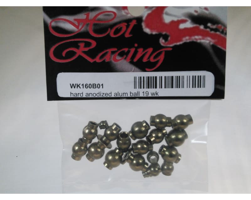 Hard Anodized Aluminum Pivot Balls Assortment (19) - HPI Wheely